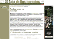 Desktop Screenshot of houston.guia-de-restaurantes.com