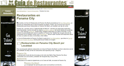 Desktop Screenshot of panama.city.beach.guia-de-restaurantes.com