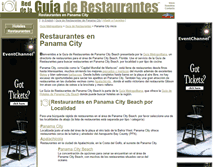 Tablet Screenshot of panama.city.beach.guia-de-restaurantes.com