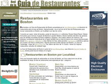 Tablet Screenshot of boston.guia-de-restaurantes.com