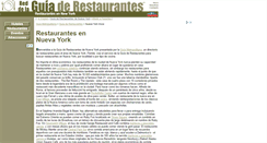 Desktop Screenshot of nueva.york.guia-de-restaurantes.com